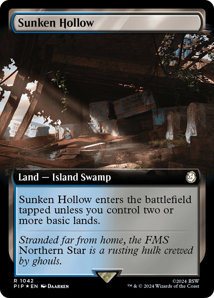 Sunken Hollow (Extended Art) (Surge Foil) [Fallout] | Exor Games Truro