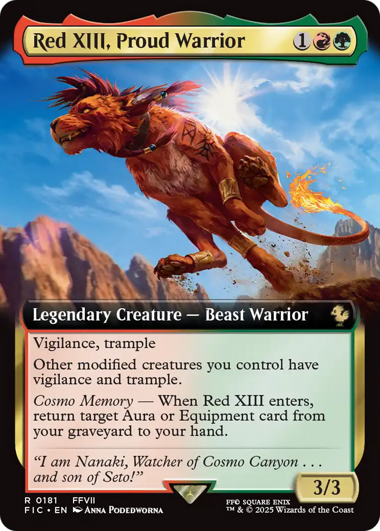 Red XIII, Proud Warrior (Extended Art) [FINAL FANTASY Commander] | Exor Games Truro