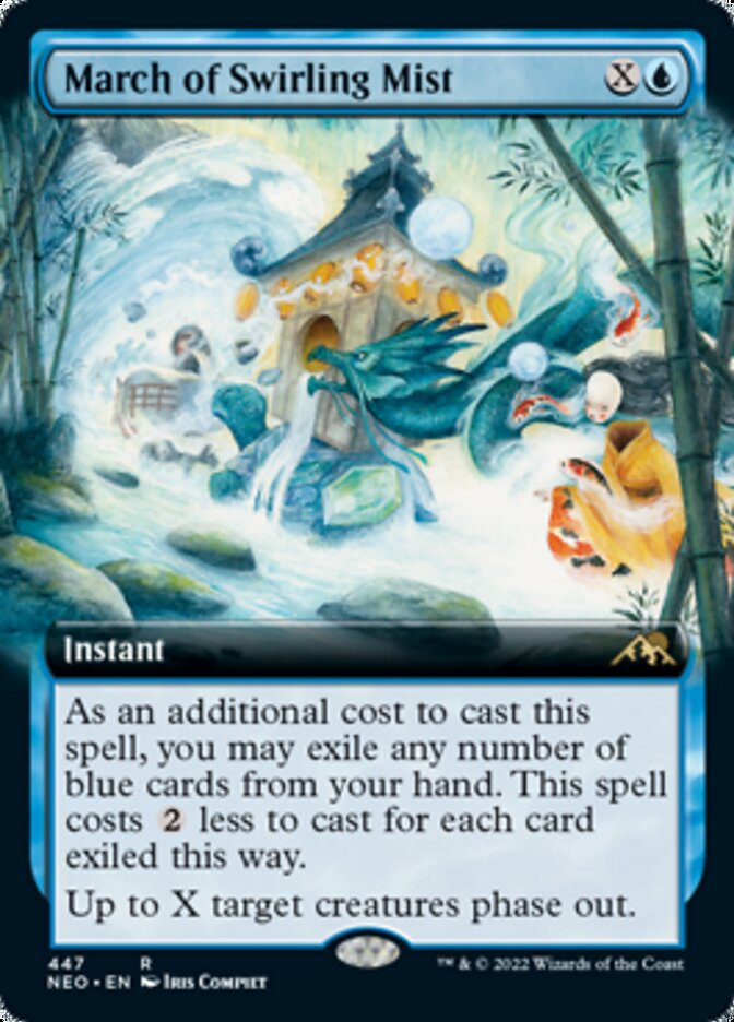 March of Swirling Mist (Extended Art) [Kamigawa: Neon Dynasty] | Exor Games Truro