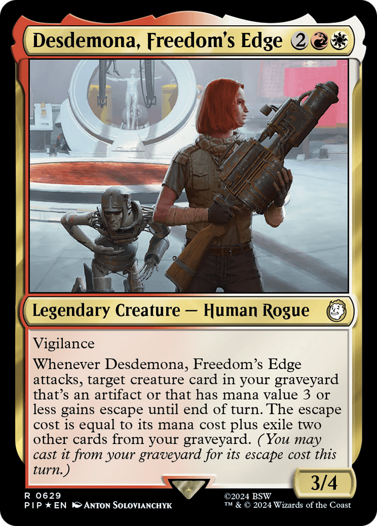 Desdemona, Freedom's Edge (Surge Foil) [Fallout] | Exor Games Truro