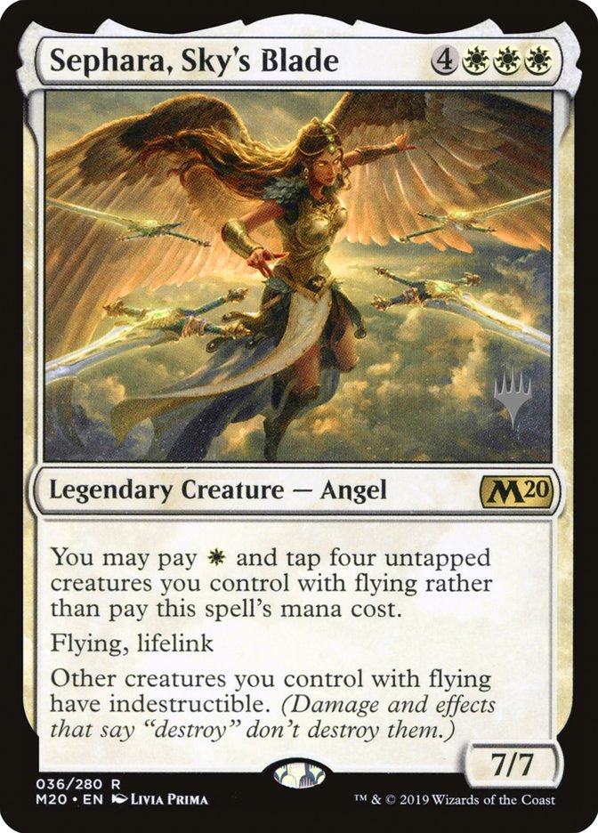 Sephara, Sky's Blade (Promo Pack) [Core Set 2020 Promos] | Exor Games Truro