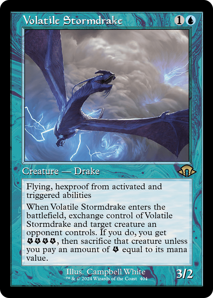 Volatile Stormdrake (Retro) [Modern Horizons 3] | Exor Games Truro