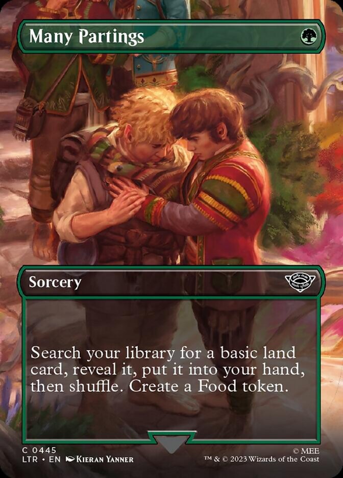 Many Partings (Borderless Alternate Art) [The Lord of the Rings: Tales of Middle-Earth] | Exor Games Truro