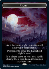 Day // Night Double-Sided Token [Innistrad: Crimson Vow Tokens] | Exor Games Truro
