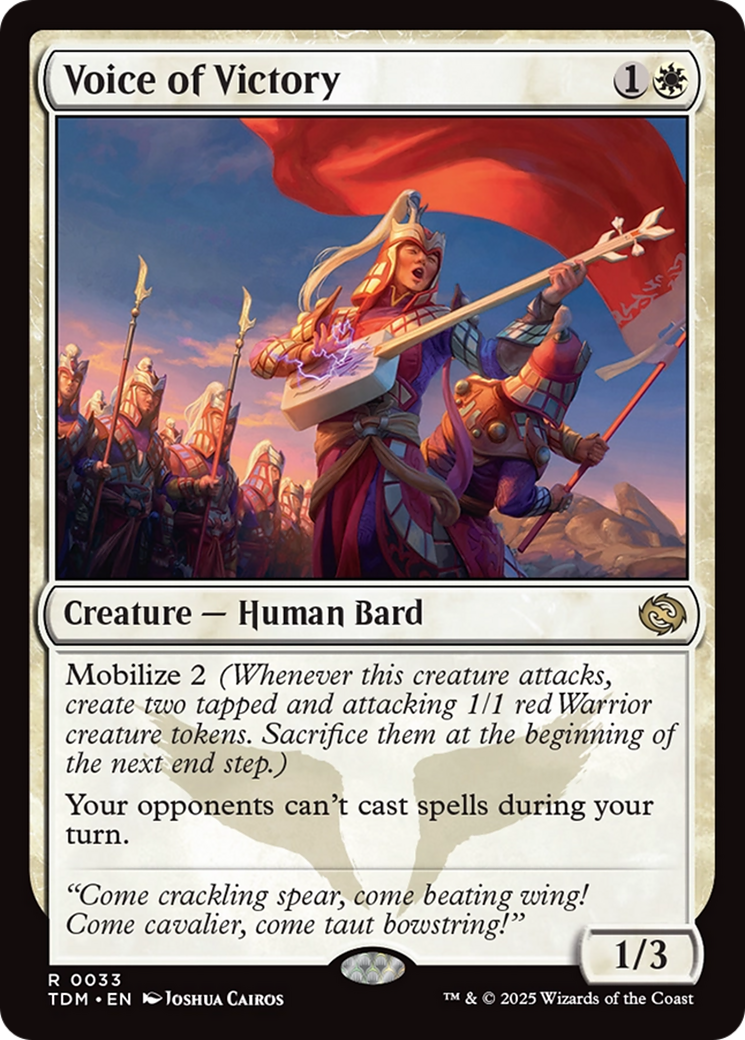 Voice of Victory [Tarkir: Dragonstorm] | Exor Games Truro