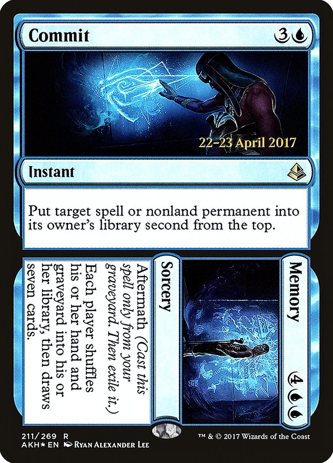 Commit // Memory [Amonkhet Prerelease Promos] | Exor Games Truro