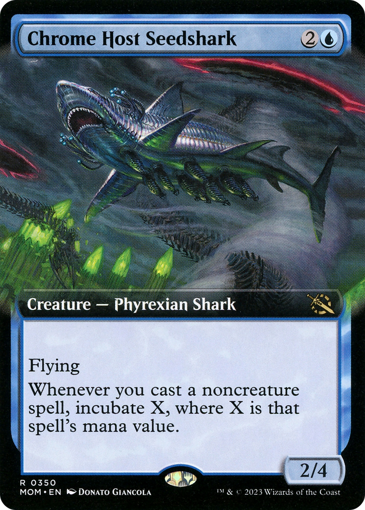 Chrome Host Seedshark (Extended Art) [March of the Machine] | Exor Games Truro