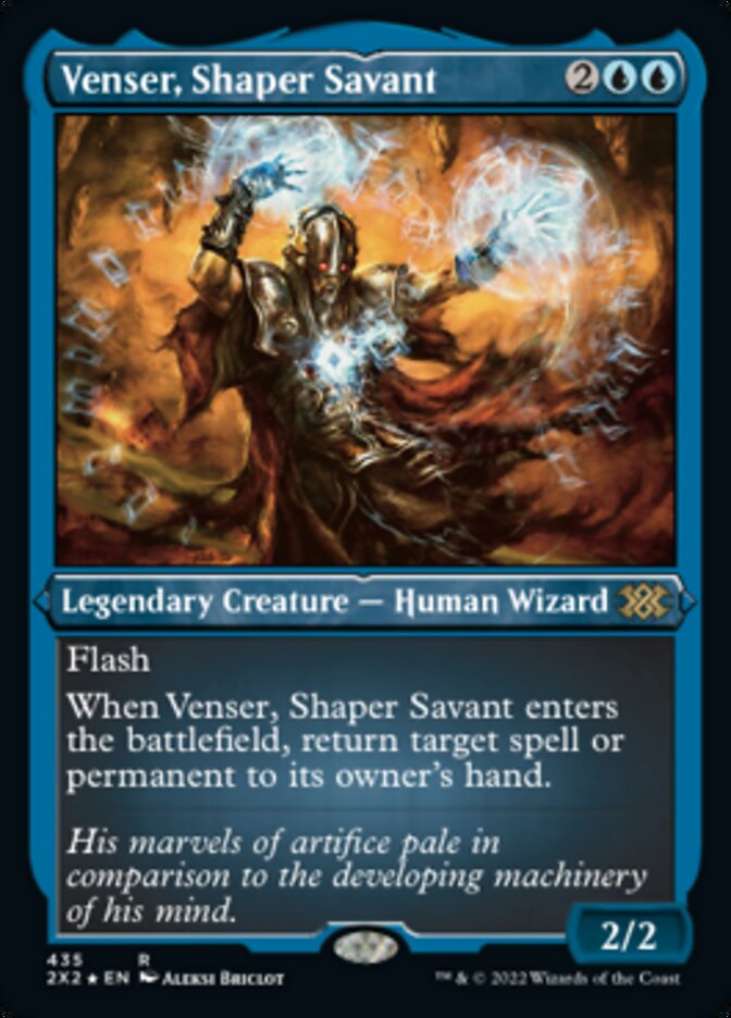 Venser, Shaper Savant (Foil Etched) [Double Masters 2022] | Exor Games Truro