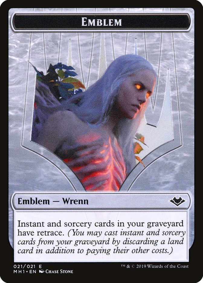 Zombie (007) // Wrenn and Six Emblem (021) Double-Sided Token [Modern Horizons Tokens] | Exor Games Truro