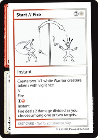 Start // Fire (2021 Edition) [Mystery Booster Playtest Cards] | Exor Games Truro