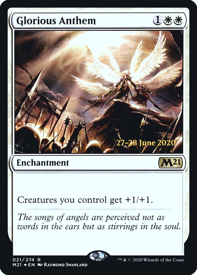 Glorious Anthem [Core Set 2021 Prerelease Promos] | Exor Games Truro