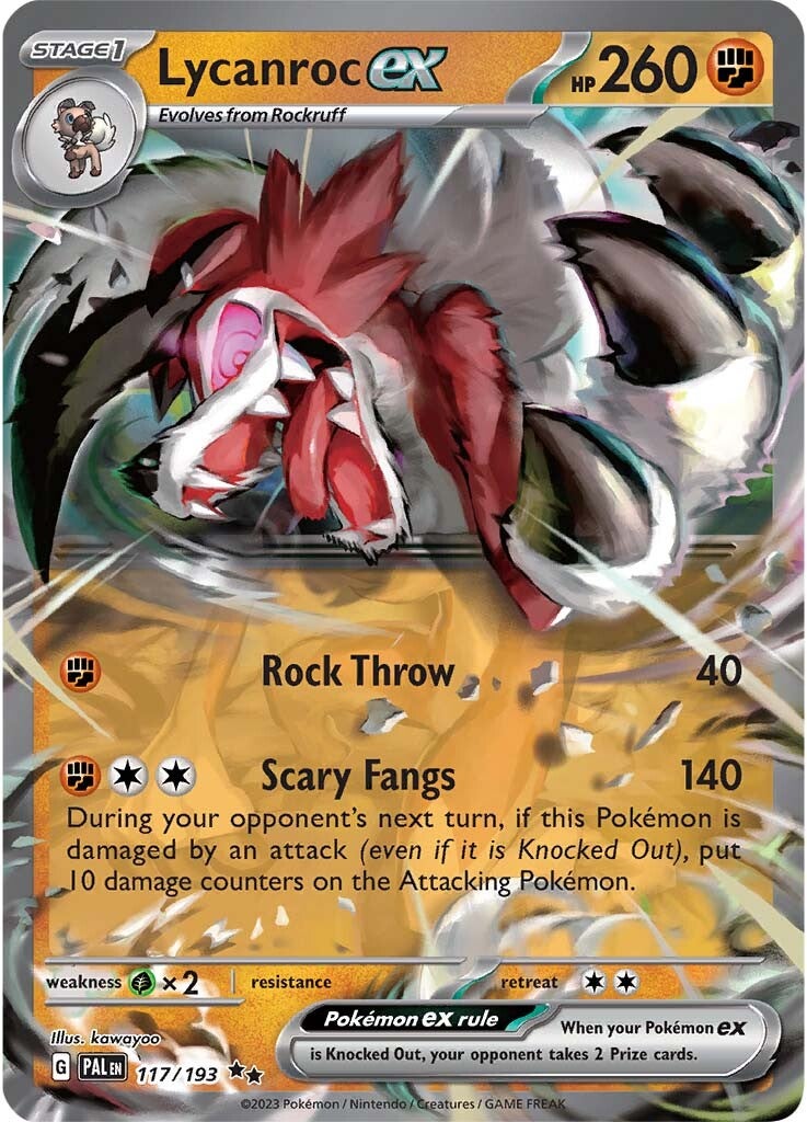 Lycanroc ex (117/193) [Scarlet & Violet: Paldea Evolved] | Exor Games Truro