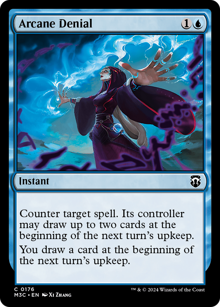 Arcane Denial (Ripple Foil) [Modern Horizons 3 Commander] | Exor Games Truro