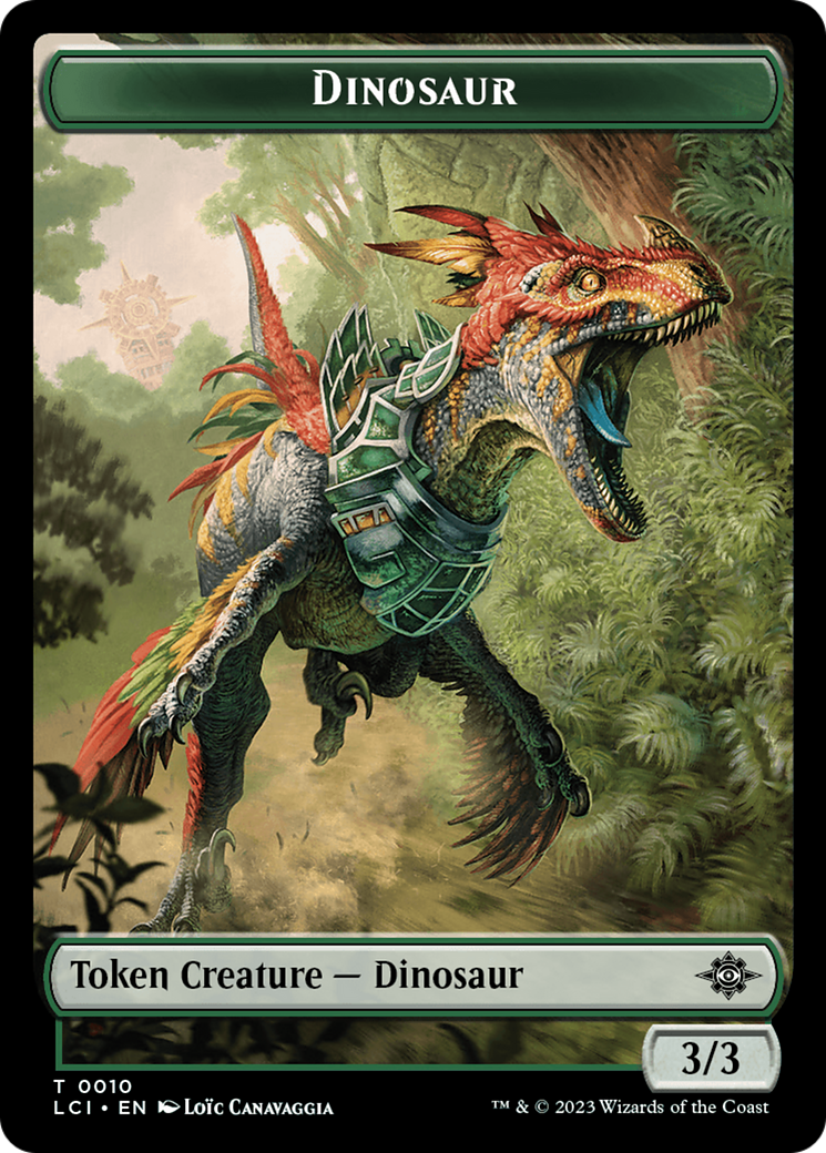 Dinosaur Token (0010) [The Lost Caverns of Ixalan Tokens] | Exor Games Truro