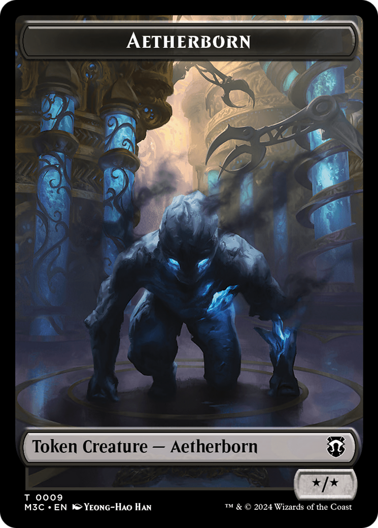 Aetherborn // Thopter Double-Sided Token [Modern Horizons 3 Commander Tokens] | Exor Games Truro