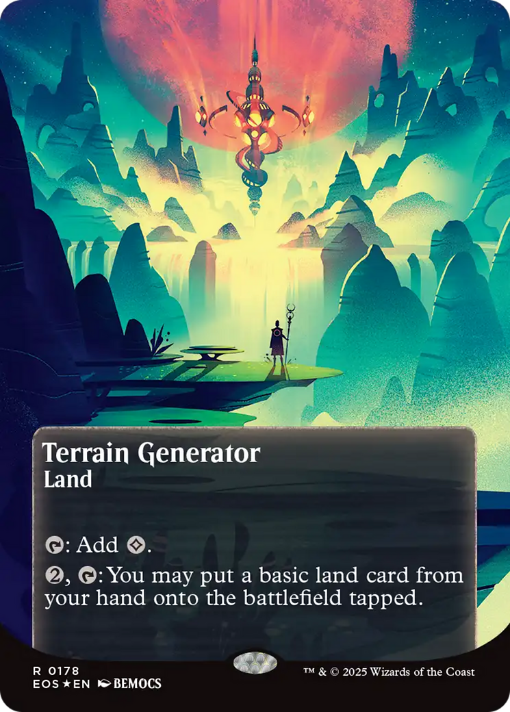 Terrain Generator (0178) (Borderless) (Galaxy Foil) [Edge of Eternities: Stellar Sights] | Exor Games Truro