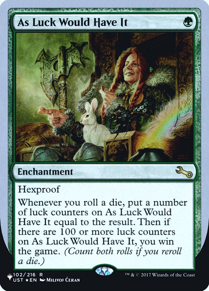 As Luck Would Have It (Unfinity Foil Edition) [The List] | Exor Games Truro