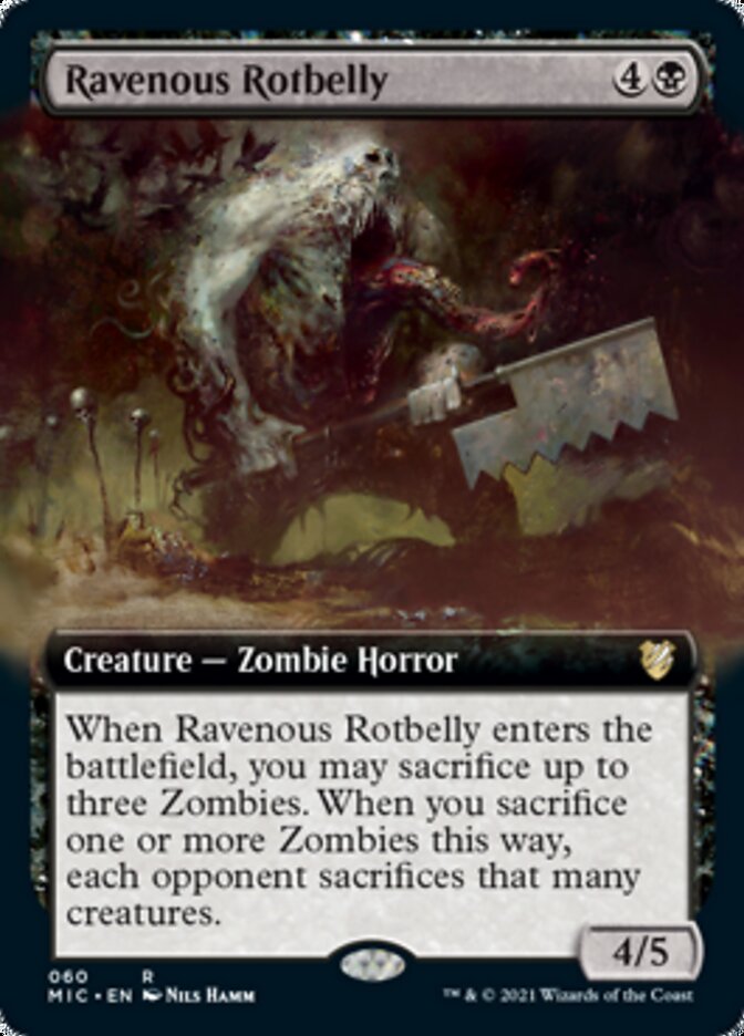 Ravenous Rotbelly (Extended Art) [Innistrad: Midnight Hunt Commander] | Exor Games Truro