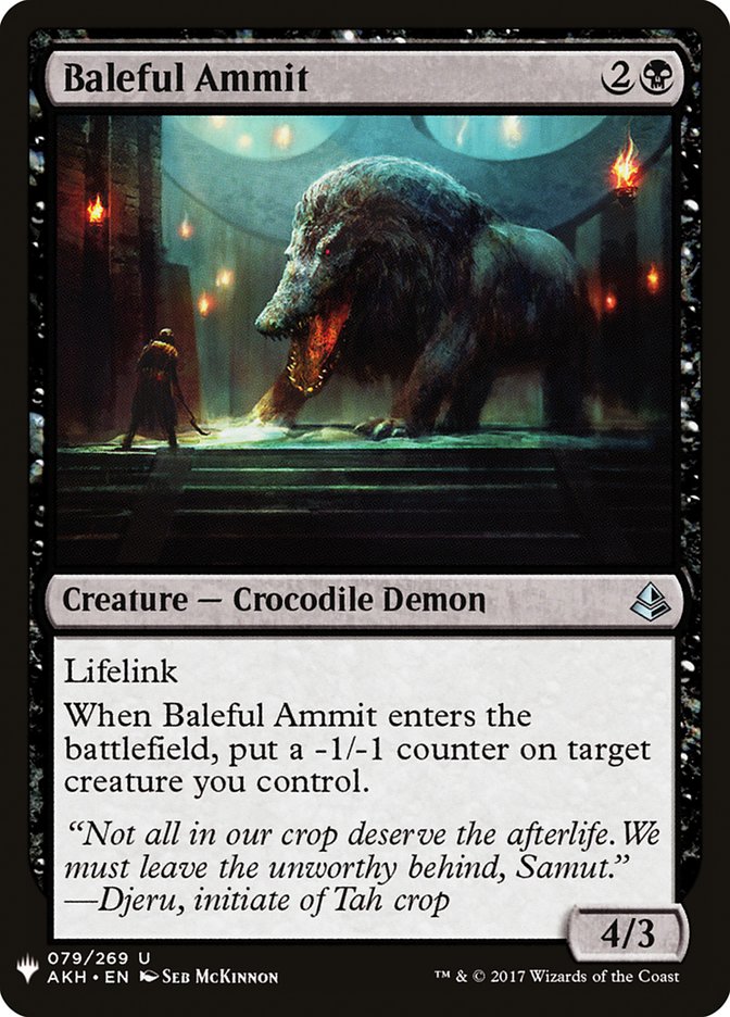 Baleful Ammit [Mystery Booster] | Exor Games Truro