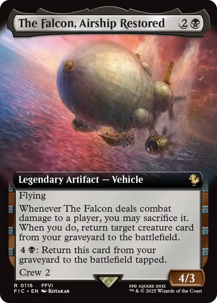 The Falcon, Airship Restored (Extended Art) [FINAL FANTASY Commander] | Exor Games Truro