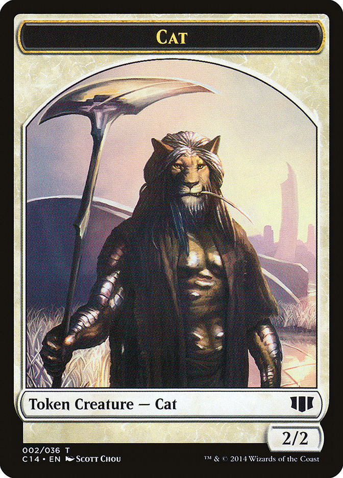 Angel // Cat Double-Sided Token [Commander 2014 Tokens] | Exor Games Truro