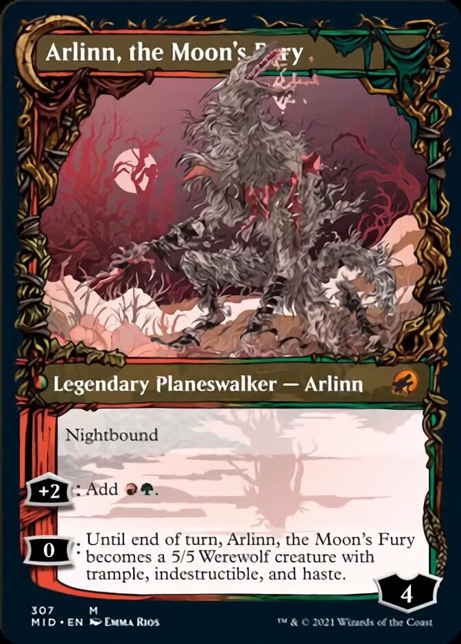 Arlinn, the Pack's Hope // Arlinn, the Moon's Fury (Showcase Equinox) [Innistrad: Midnight Hunt] | Exor Games Truro
