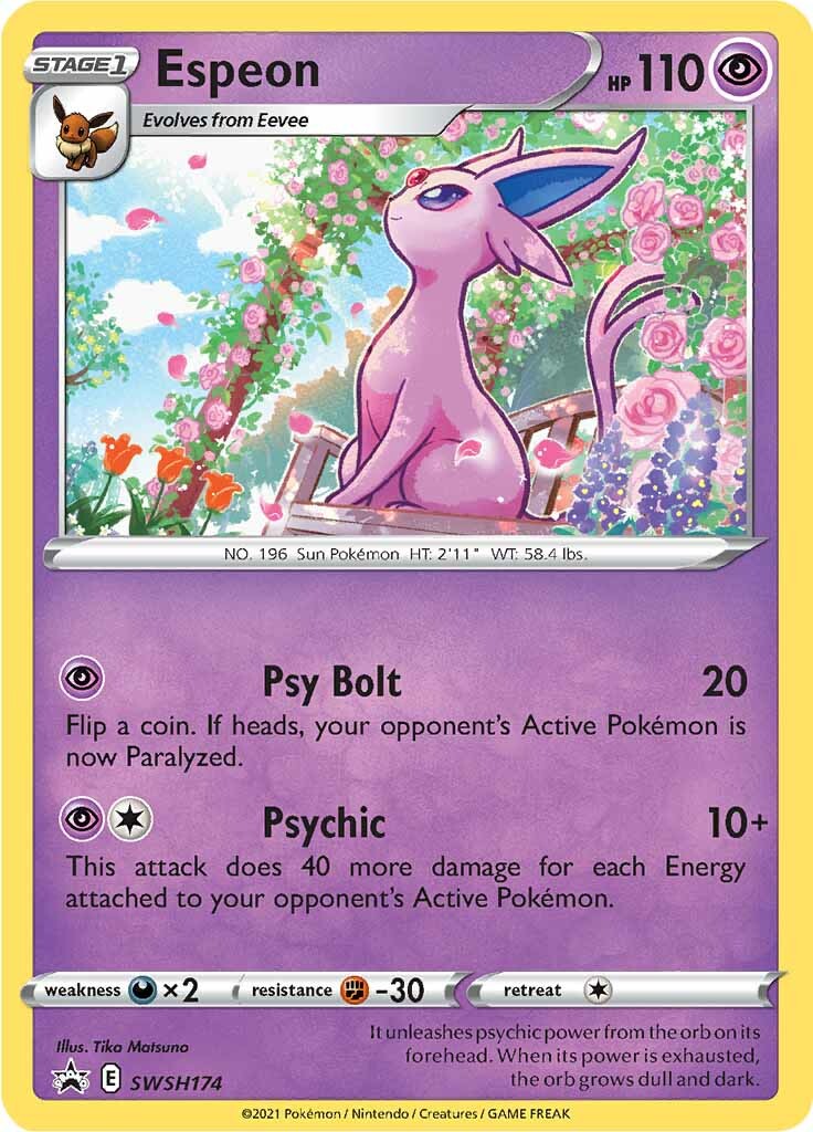 Espeon (SWSH174) [Sword & Shield: Black Star Promos] | Exor Games Truro