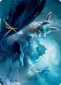 Cyclone Summoner Art Card (Gold-Stamped Signature) [Kaldheim Art Series] | Exor Games Truro