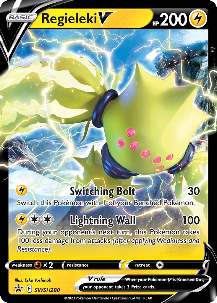 Regieleki V (SWSH280) (Jumbo Card) [Sword & Shield: Black Star Promos] | Exor Games Truro