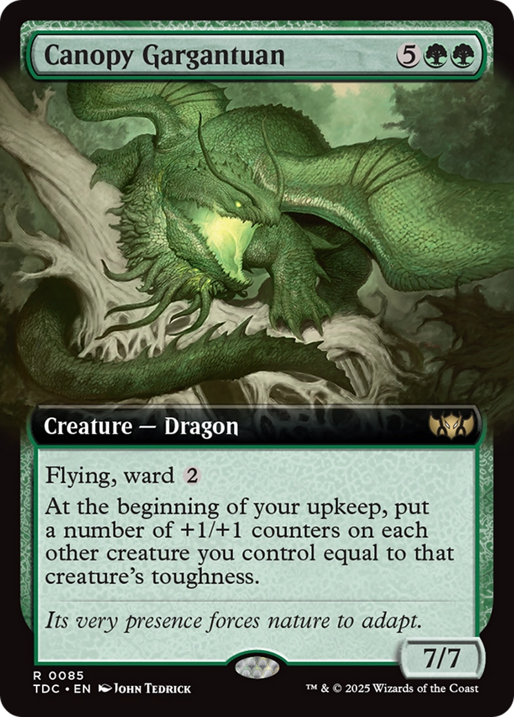 Canopy Gargantuan (Extended Art) [Tarkir: Dragonstorm Commander] | Exor Games Truro