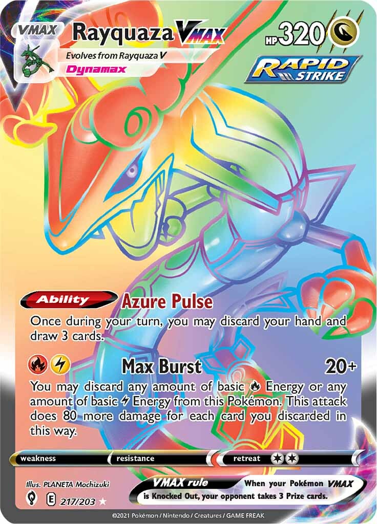 Rayquaza VMAX (217/203) [Sword & Shield: Evolving Skies] | Exor Games Truro