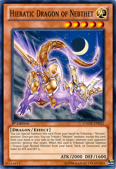 Hieratic Dragon of Nebthet [GAOV-EN021] Common | Exor Games Truro