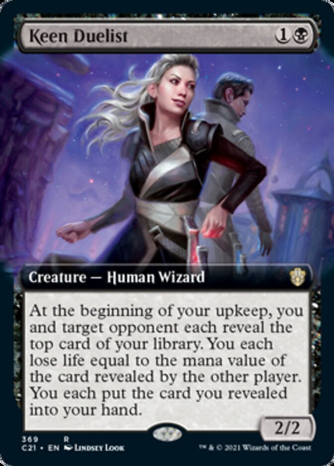 Keen Duelist (Extended Art) [Commander 2021] | Exor Games Truro