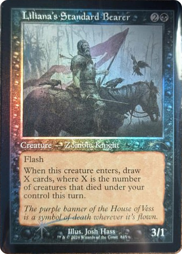 Liliana's Standard Bearer (Retro Frame) [Secret Lair Drop Series] | Exor Games Truro