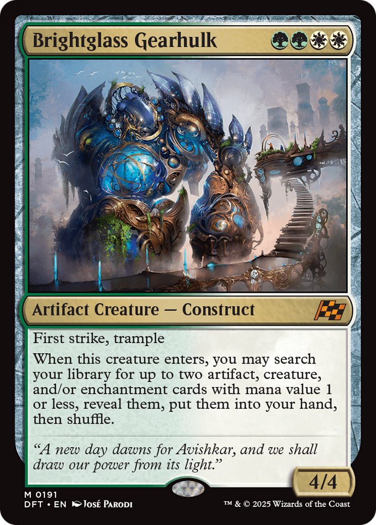 Brightglass Gearhulk [Aetherdrift] | Exor Games Truro