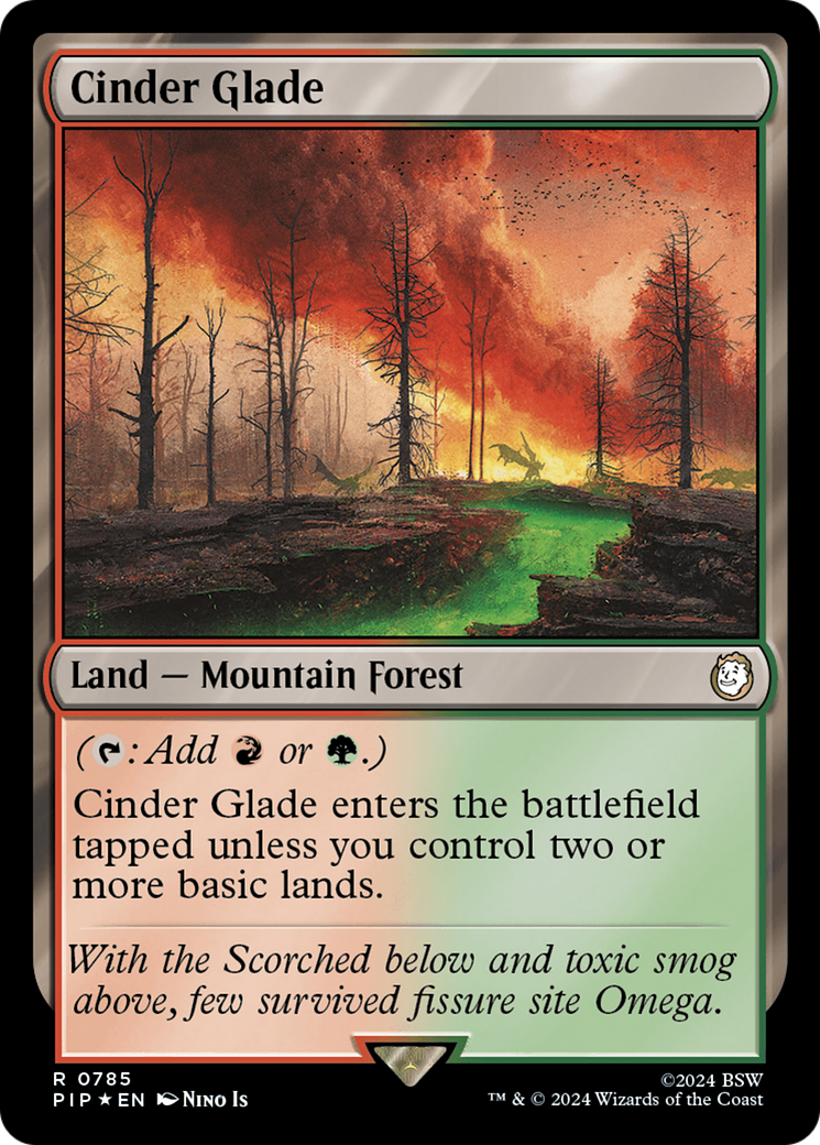 Cinder Glade (Surge Foil) [Fallout] | Exor Games Truro