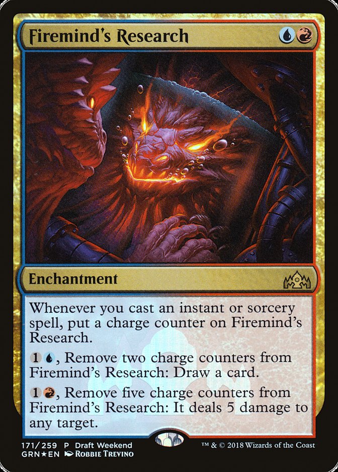 Firemind's Research (Draft Weekend) [Guilds of Ravnica Promos] | Exor Games Truro