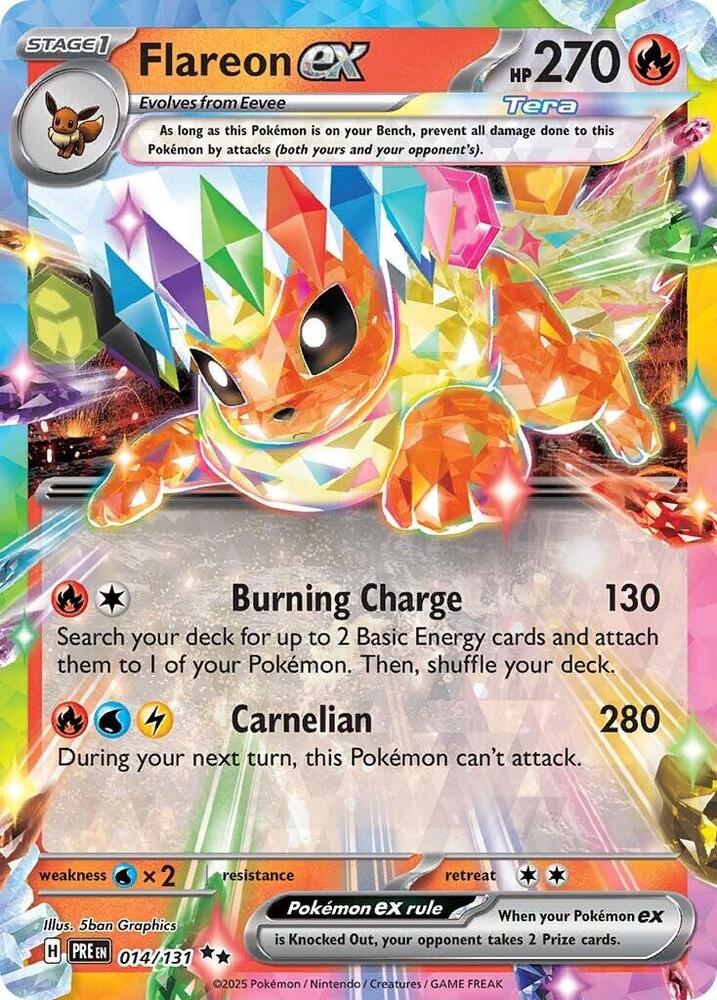 Flareon ex (014/131) [Scarlet & Violet: Prismatic Evolutions] | Exor Games Truro