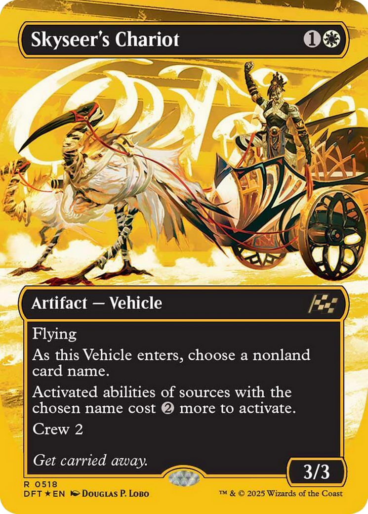 Skyseer's Chariot (Borderless) (First-Place Foil) [Aetherdrift] | Exor Games Truro