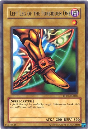 Left Leg of the Forbidden One [RP01-EN018] Rare | Exor Games Truro