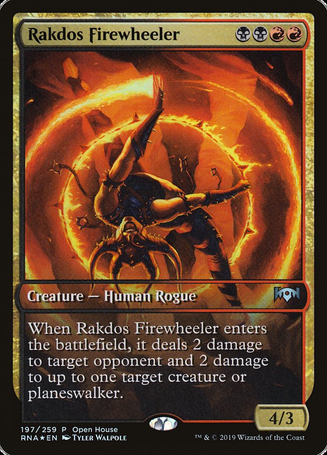 Rakdos Firewheeler (Open House) (Extended Art) [Ravnica Allegiance Promos] | Exor Games Truro