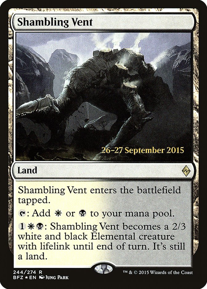 Shambling Vent [Battle for Zendikar Prerelease Promos] | Exor Games Truro