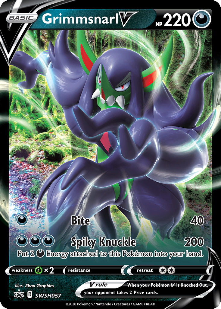 Grimmsnarl V (SWSH057) (Jumbo Card) [Sword & Shield: Black Star Promos] | Exor Games Truro