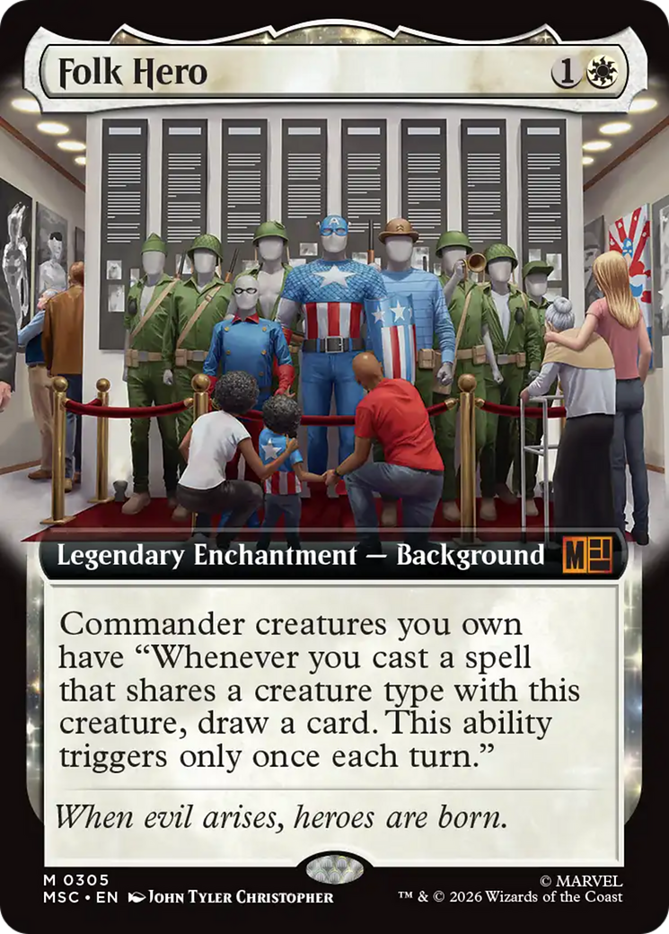 Folk Hero (Extended Art) [Marvel Super Heroes Commander] | Exor Games Truro