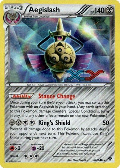 Aegislash (86/146) (Prerelease Promo) [XY: Black Star Promos] | Exor Games Truro