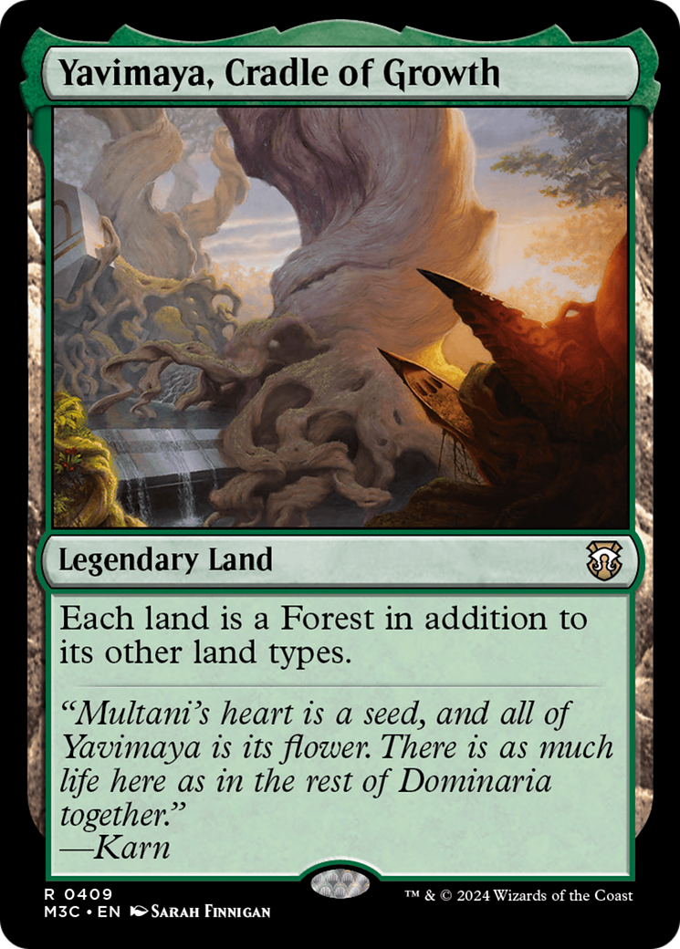 Yavimaya, Cradle of Growth (Ripple Foil) [Modern Horizons 3 Commander] | Exor Games Truro