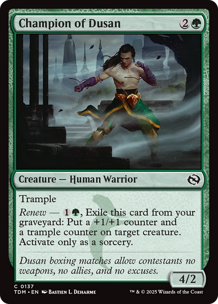 Champion of Dusan [Tarkir: Dragonstorm] | Exor Games Truro