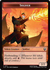 Ally (0005) // Soldier (0002) Double-Sided Token [Avatar: The Last Airbender Tokens] | Exor Games Truro
