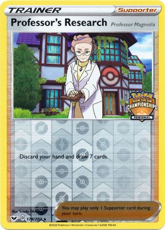 Professor's Research (178/202) (Regional Championship Promo) [Sword & Shield: Base Set] | Exor Games Truro