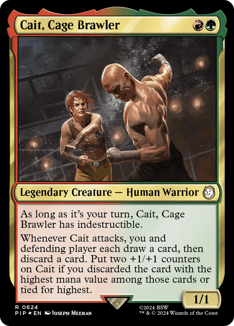 Cait, Cage Brawler (Surge Foil) [Fallout] | Exor Games Truro